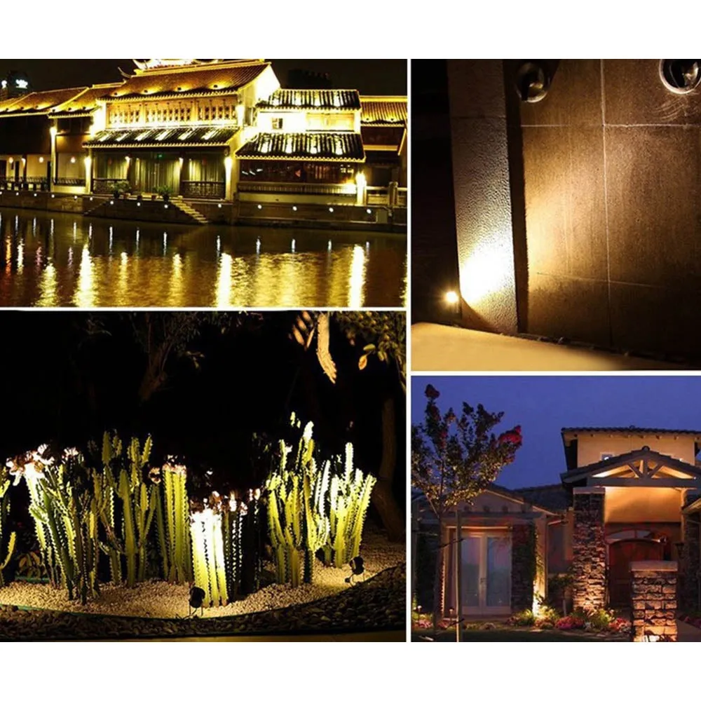 10PCS 12V LED Waterproof Outdoor Garden Spotlights | Landscape Light | Flood Lights