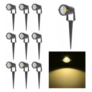 10PCS 12V LED Waterproof Outdoor Garden Spotlights | Landscape Light | Flood Lights