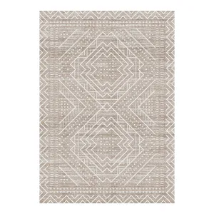Akar Boho Tan Waterproof Rug