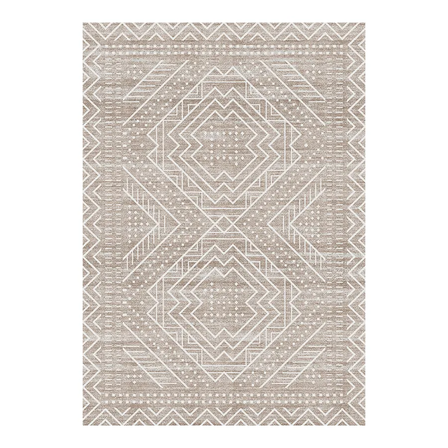 Akar Boho Tan Waterproof Rug