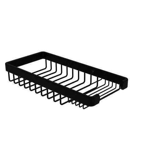 Allied Brass 1.8-in H Screw Mount Solid Brass Matte Black Hanging Shower Caddy