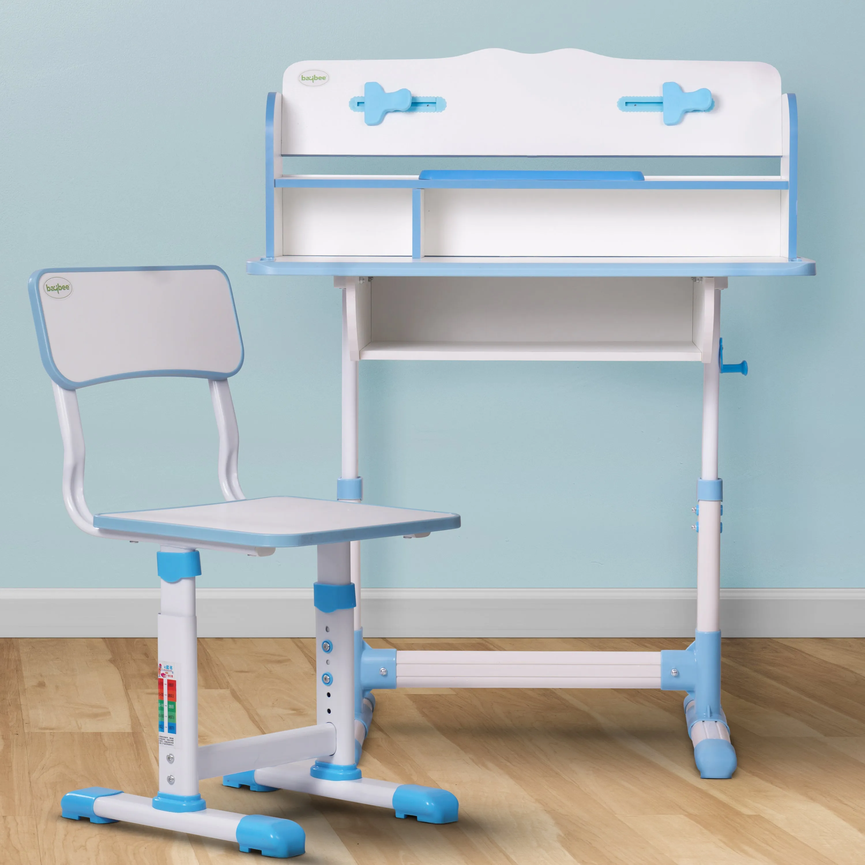 Baybee Multi Functional Kids Study Table for Students, Hight Adjustable Portable Desk and Chair set with Bookholder