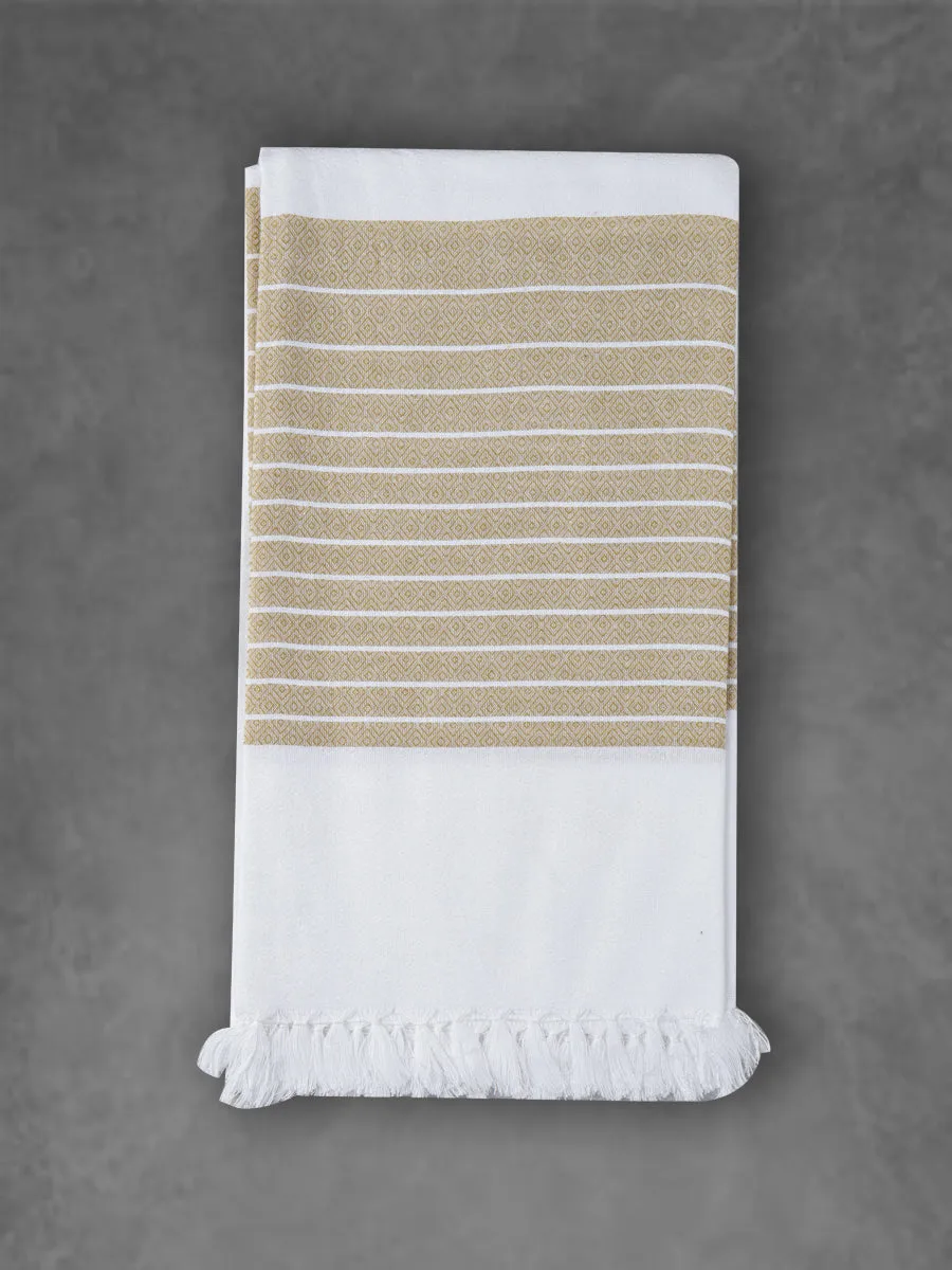 Comfort Cotton Quick Absorbent Diamond Design Bath Towel 1051 (Pack of 2)