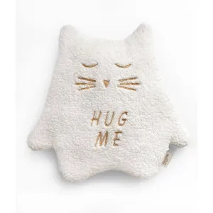 CUDDLY TOY/THERMO KITTEN ECRU 'HUG ME'