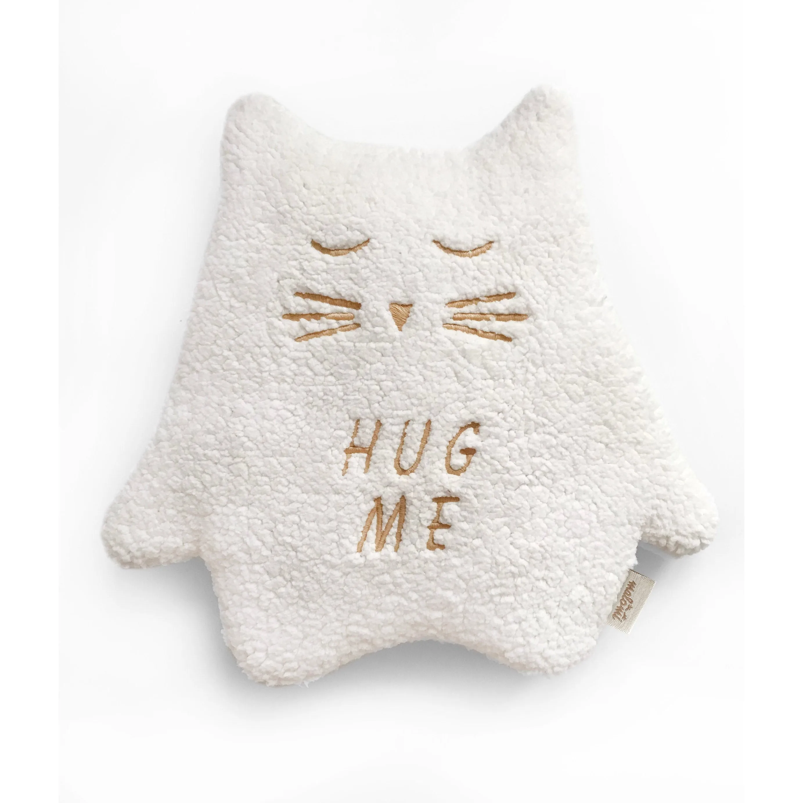 CUDDLY TOY/THERMO KITTEN ECRU 'HUG ME'