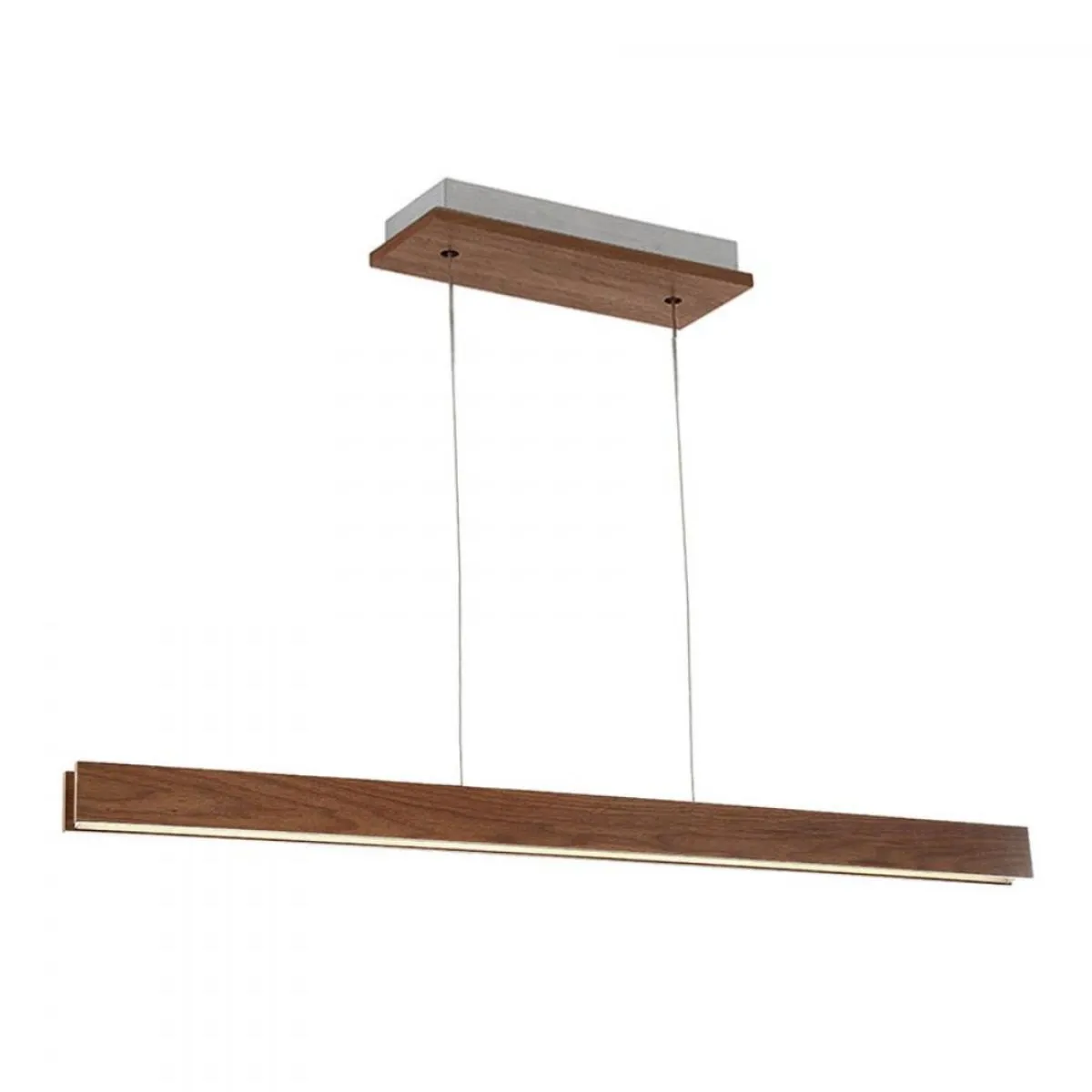 Drift 56 in. LED Pendant Light Brown Finish