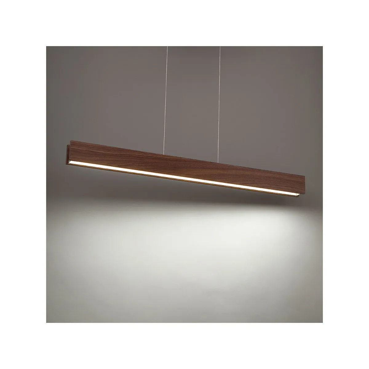 Drift 56 in. LED Pendant Light Brown Finish