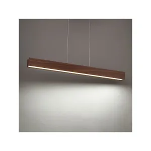 Drift 56 in. LED Pendant Light Brown Finish
