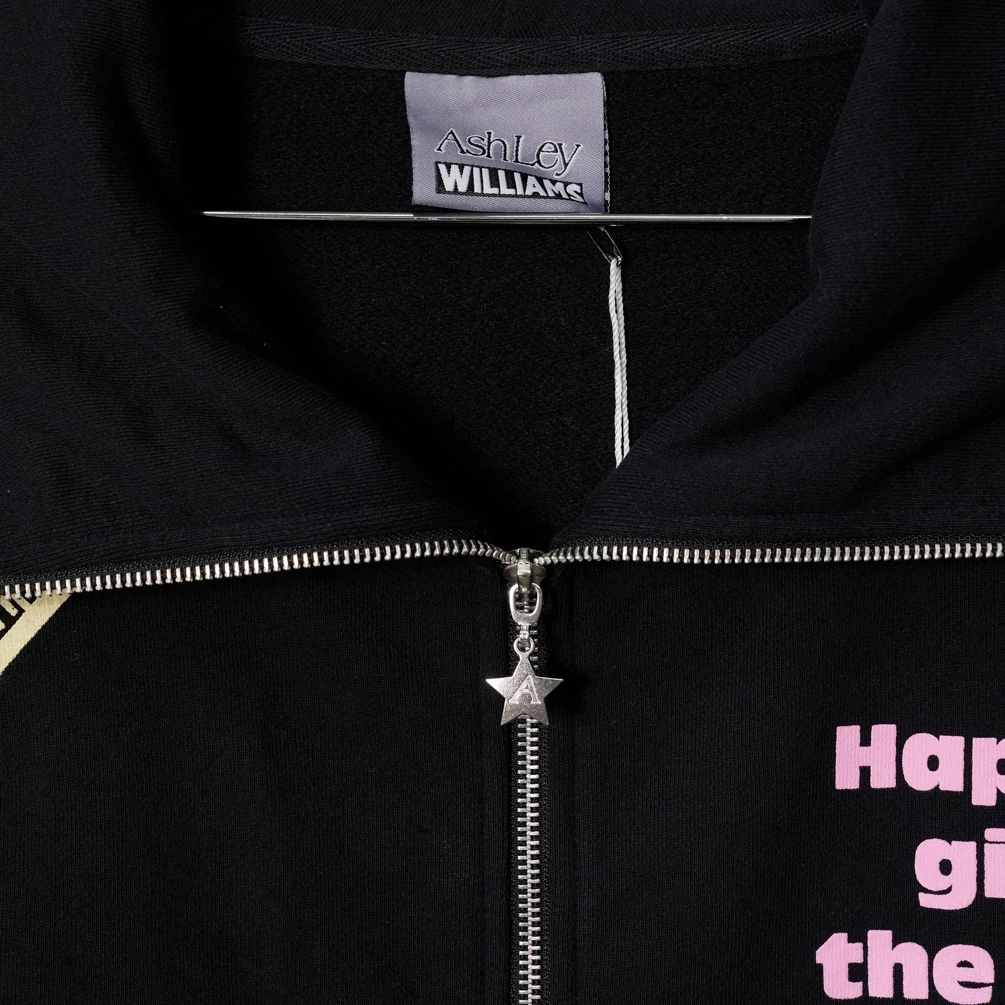 HAPPY KITTEN BUTTERFLY HOODIE / HAPPY KITTEN BLACK