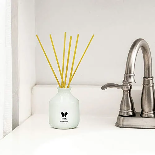 IRIS Reed Diffuser with Ceramic Pot - Lemon Grass - Home Fragrances - Risk-Free - Easy to use - 60 ml
