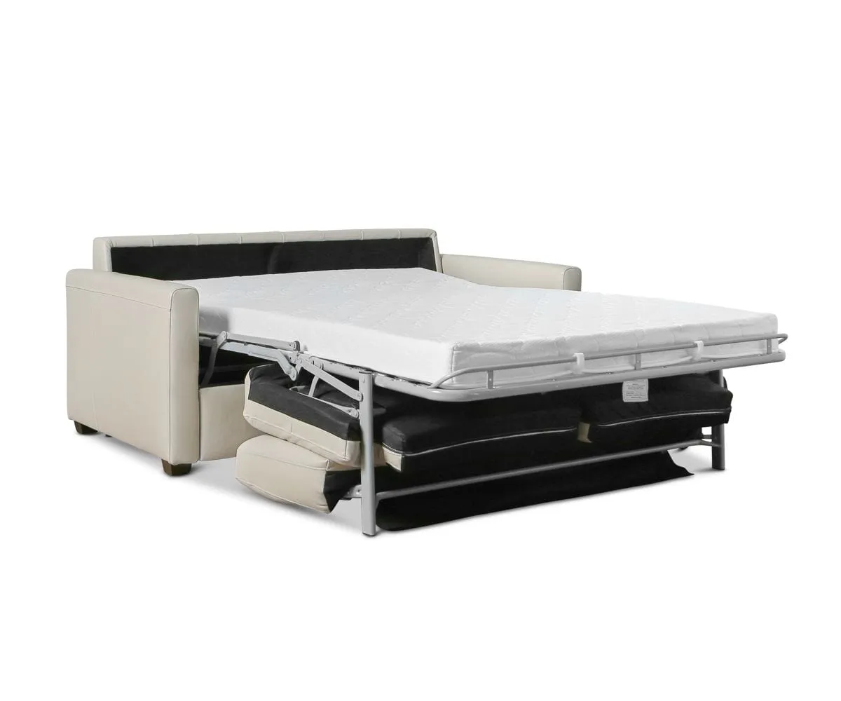 Jonas Leather Full Sleeper Sofa