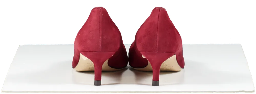 LK Bennett Dark Red Kitten Heel Court Shoes BNIB UK 3 EU 36 