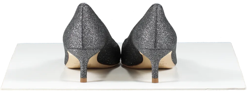 LK Bennett Grey Glitter Kitten Heel Court Shoes BNIB UK 4 EU 37 