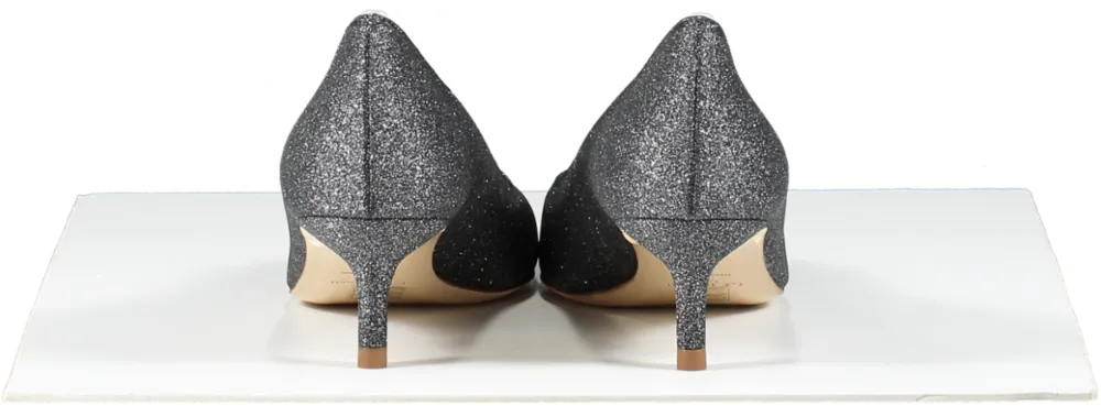LK Bennett Grey Glitter Kitten Heel Court Shoes BNIB UK 5 EU 38 