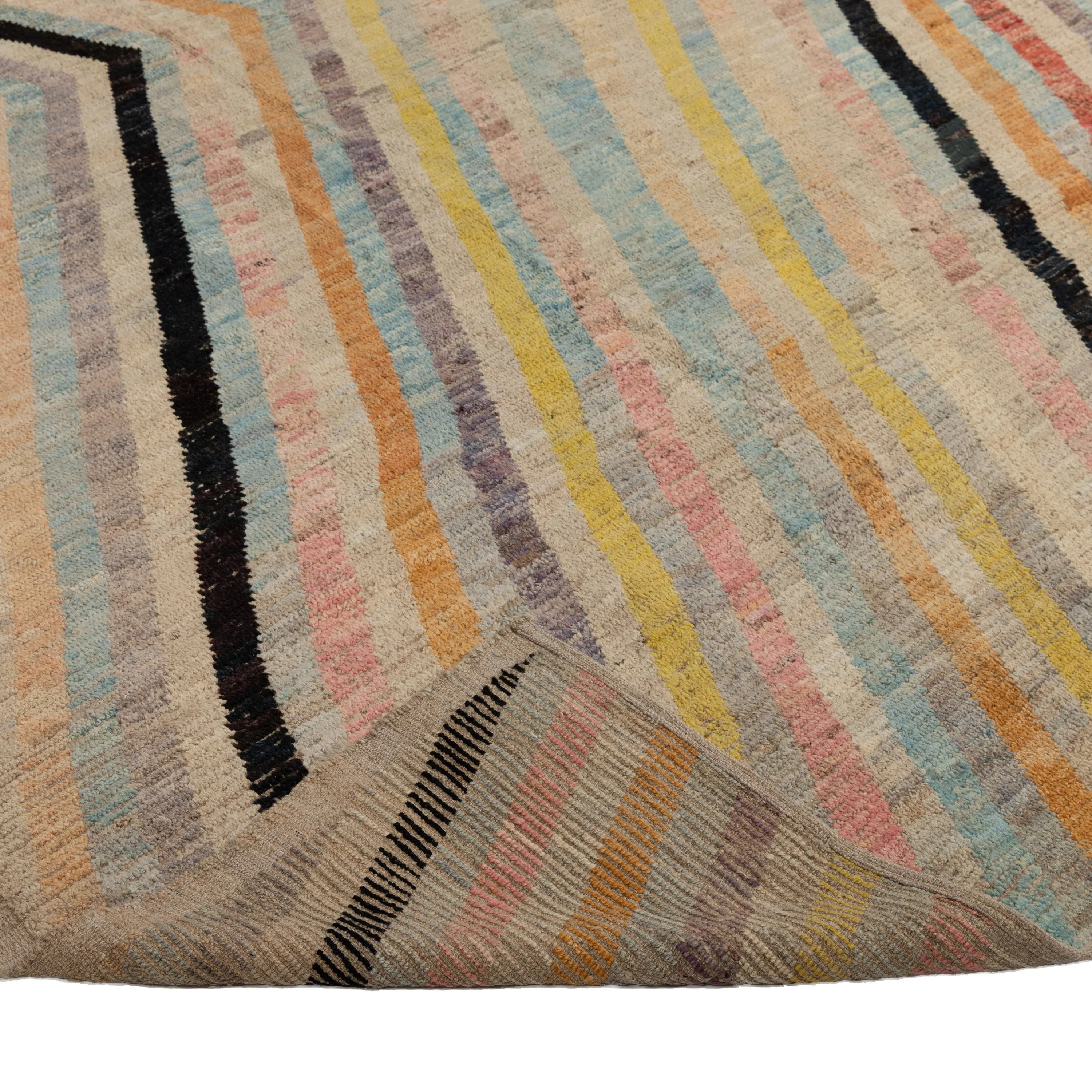 Mutlicolored Zameen Transitional Wool Rug- 14' x 17'6"