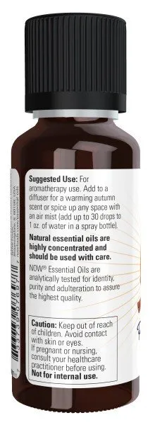 Now Foods Pumpkin Spice Fall Oil Blend 1 fl oz Oil