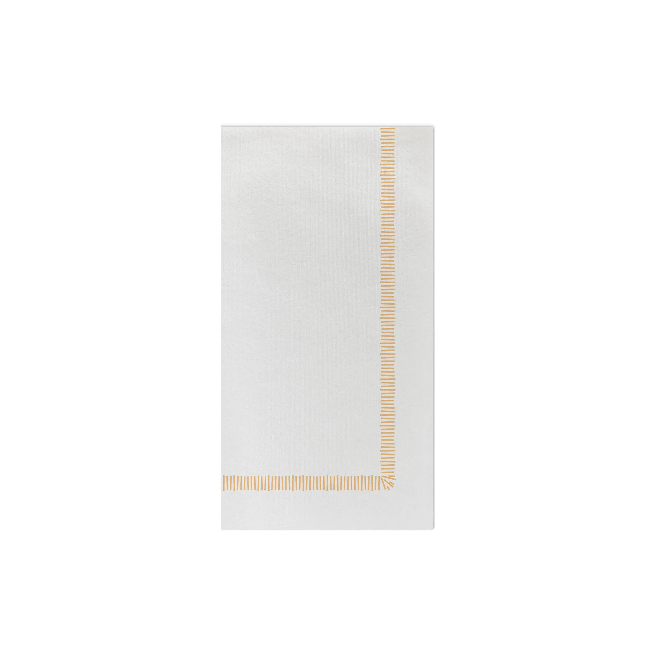 Papersoft Napkins Fringe Yellow Guest Towels (Pack of 20)