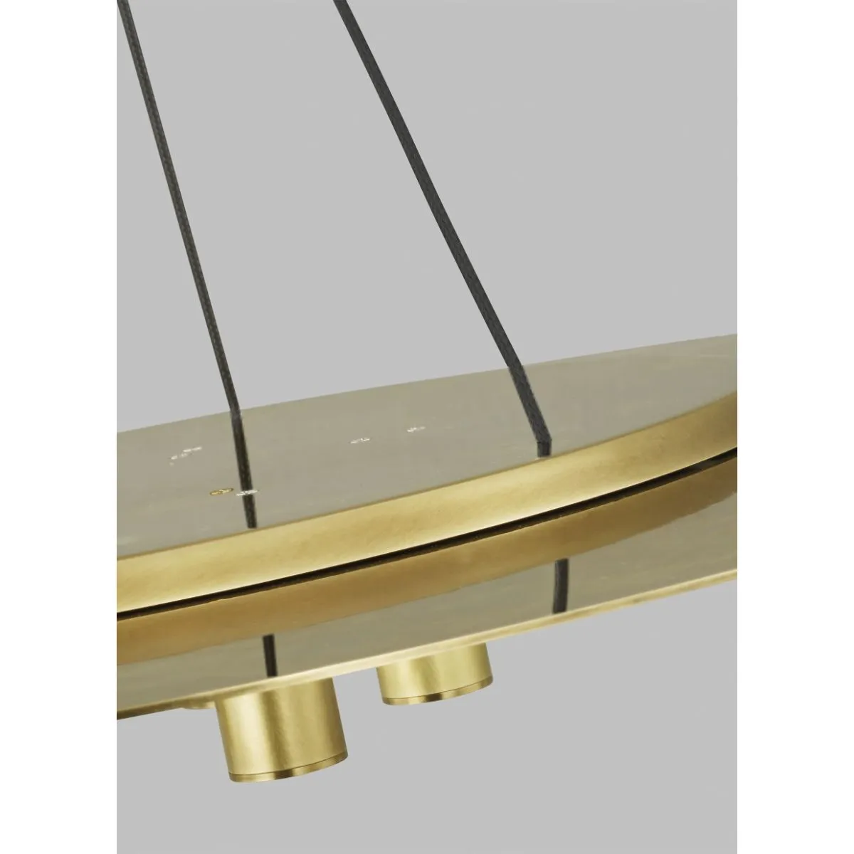 Ponte 22 in. LED Pendant Light 277V Brass Finish