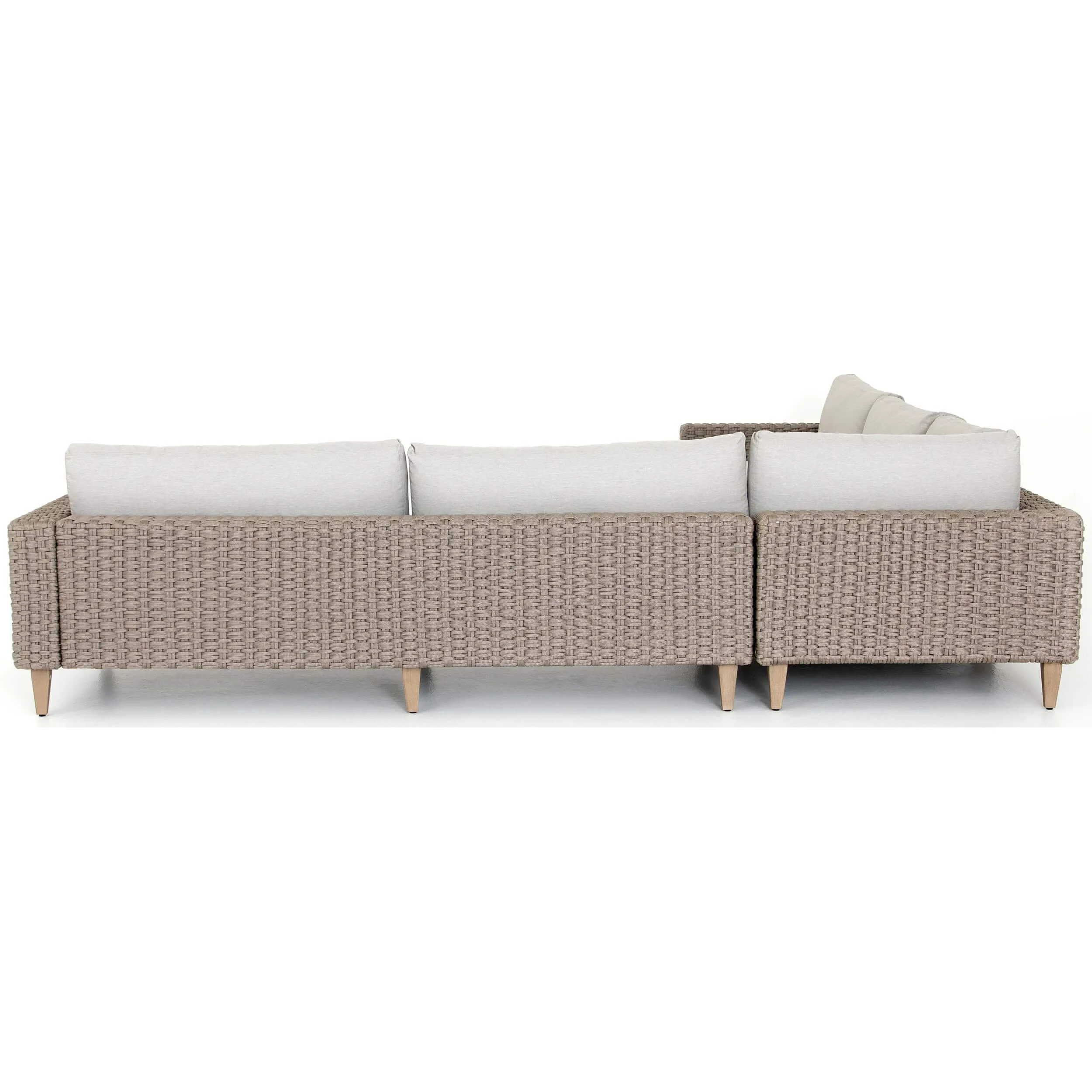 Remi Outdoor Sectional, Stone Grey