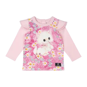 Rock Your Baby White Kitten Baby Long Sleeve T-Shirt