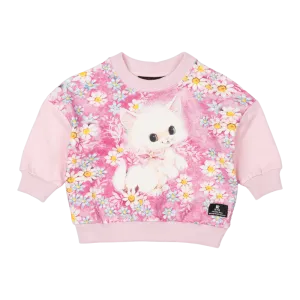 Rock Your Baby White Kitten Baby Sweatshirt