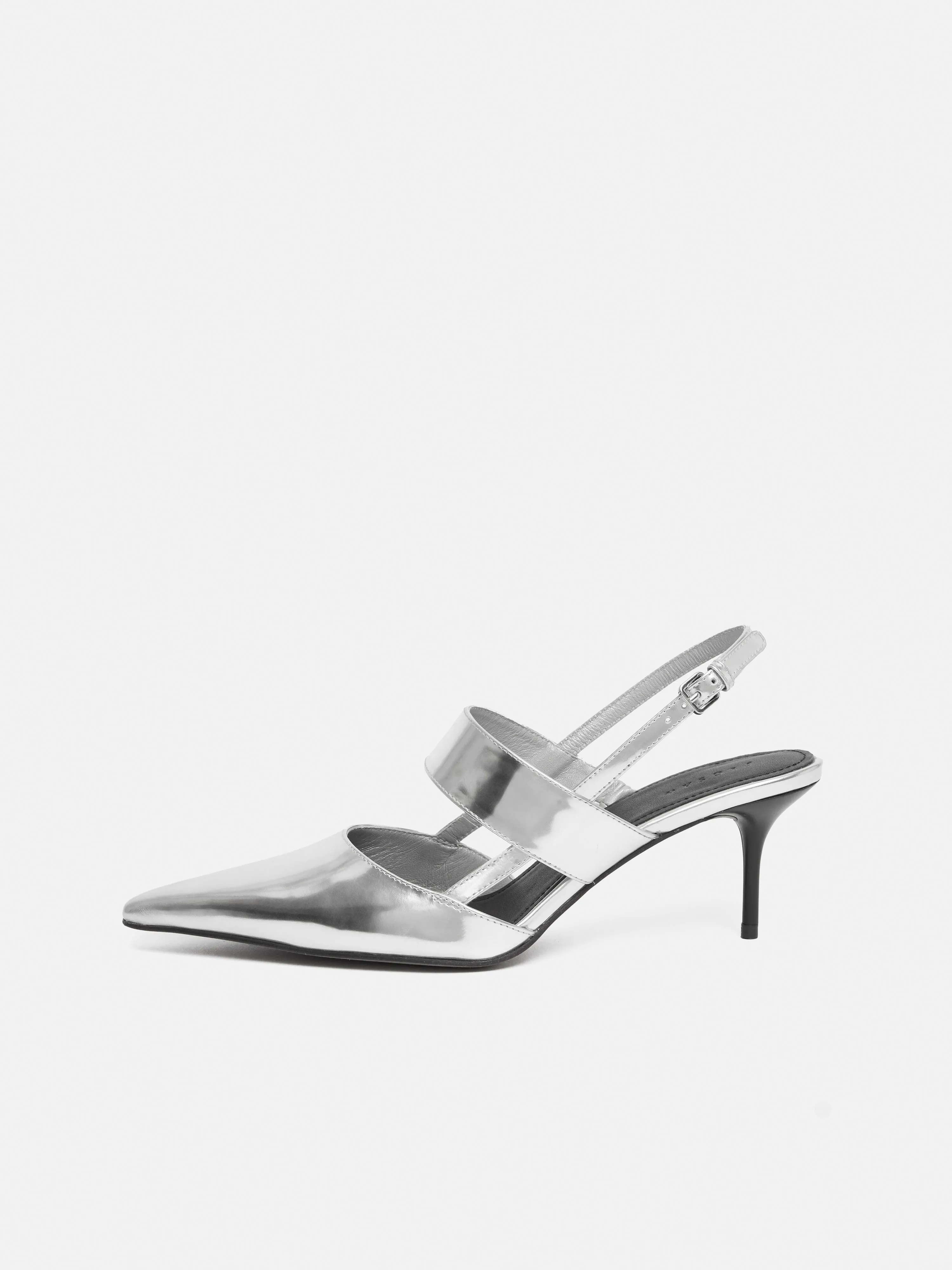 Russo Kitten Heel | Silver