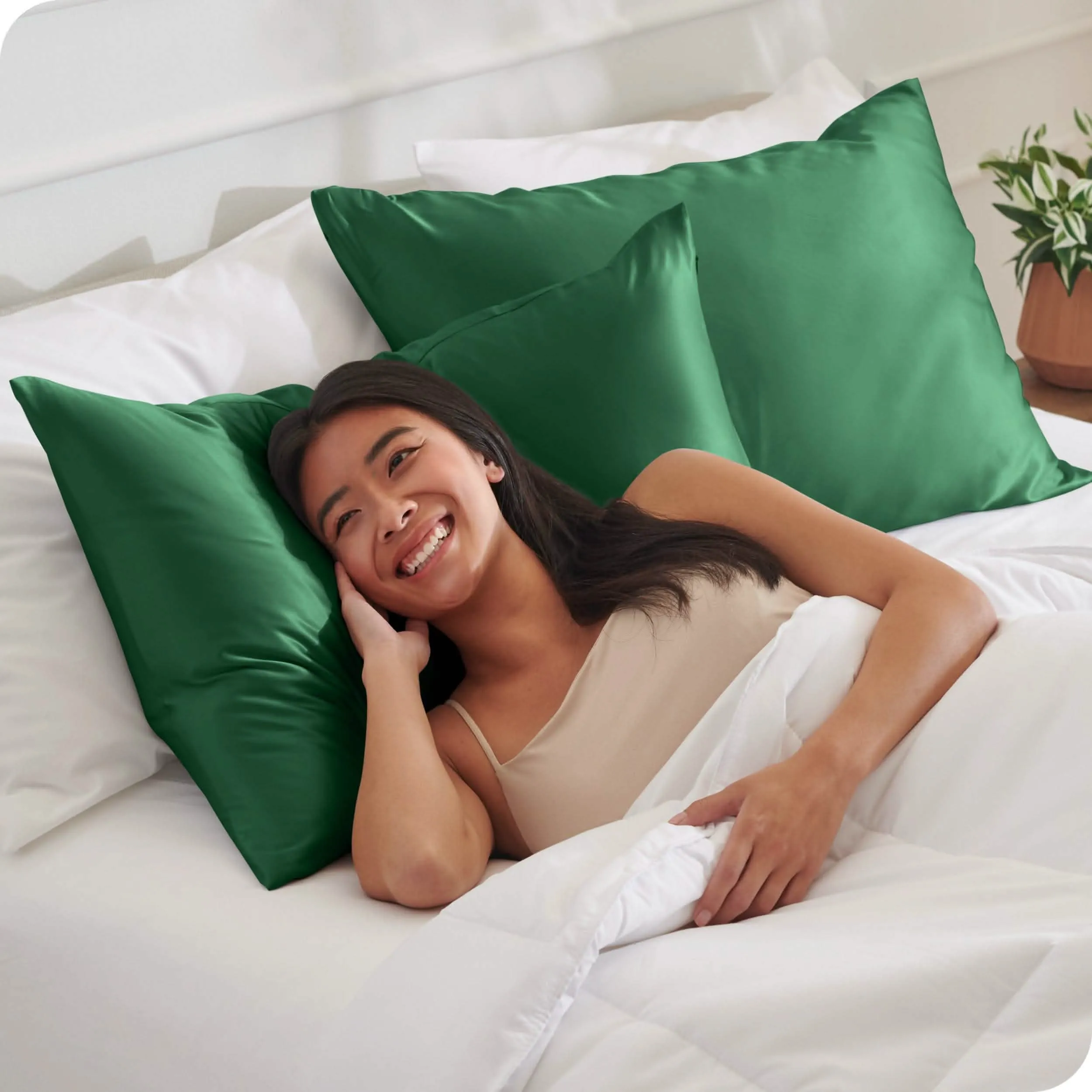 Satin Pillowcase Set Zipper Closure