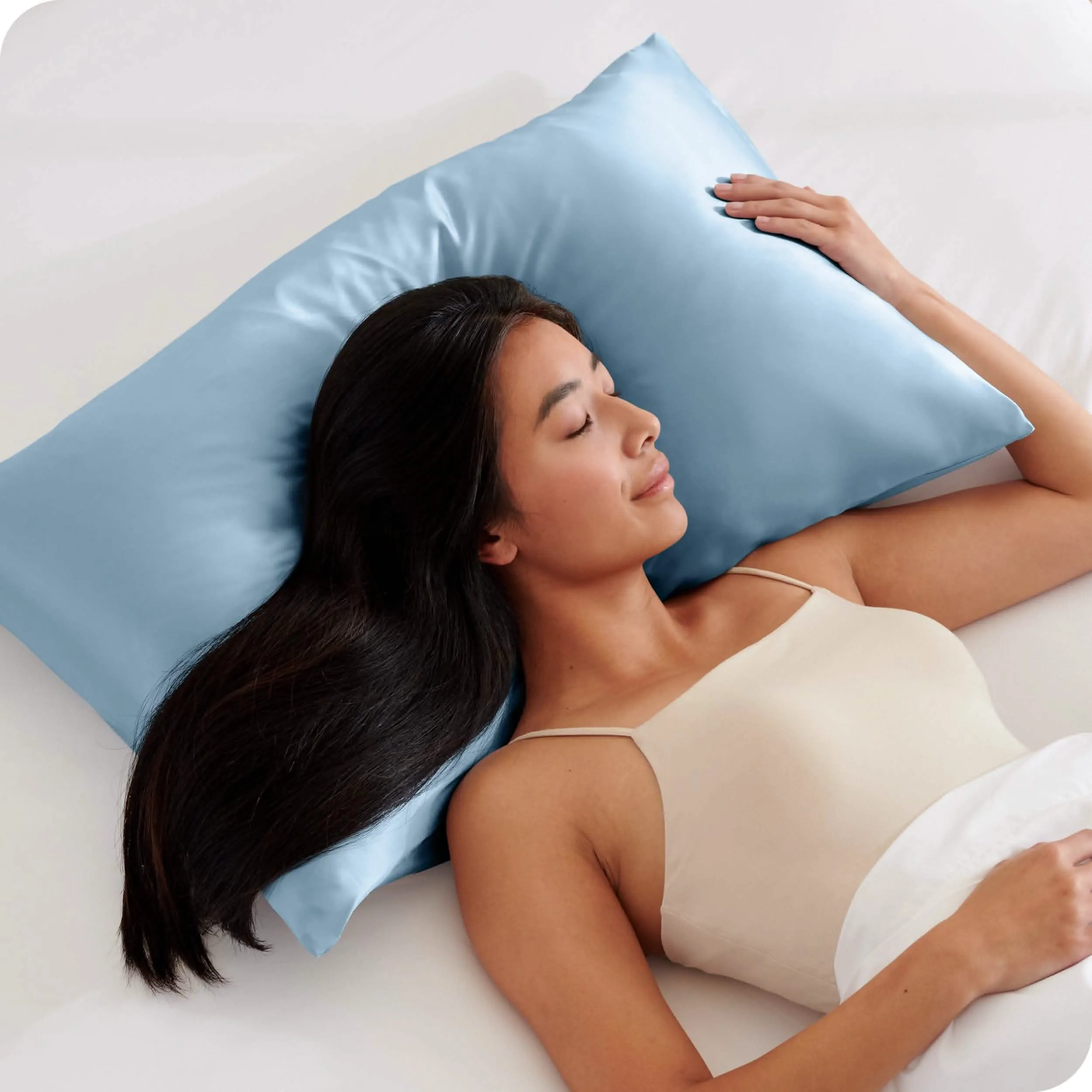 Satin Pillowcase Set Zipper Closure