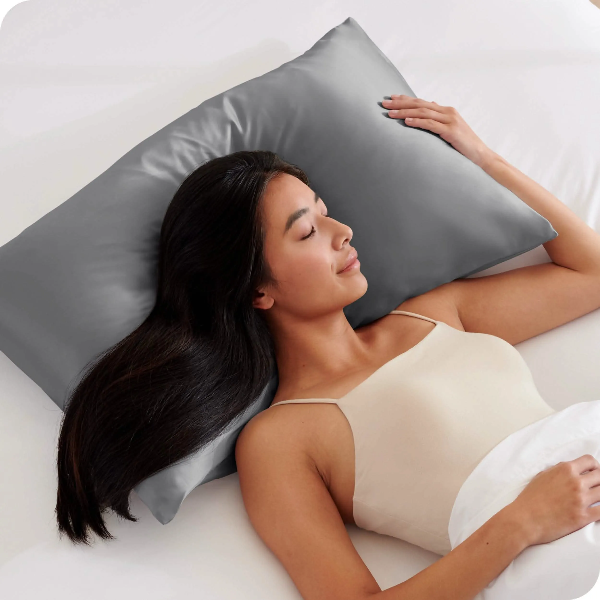 Satin Pillowcase Set Zipper Closure