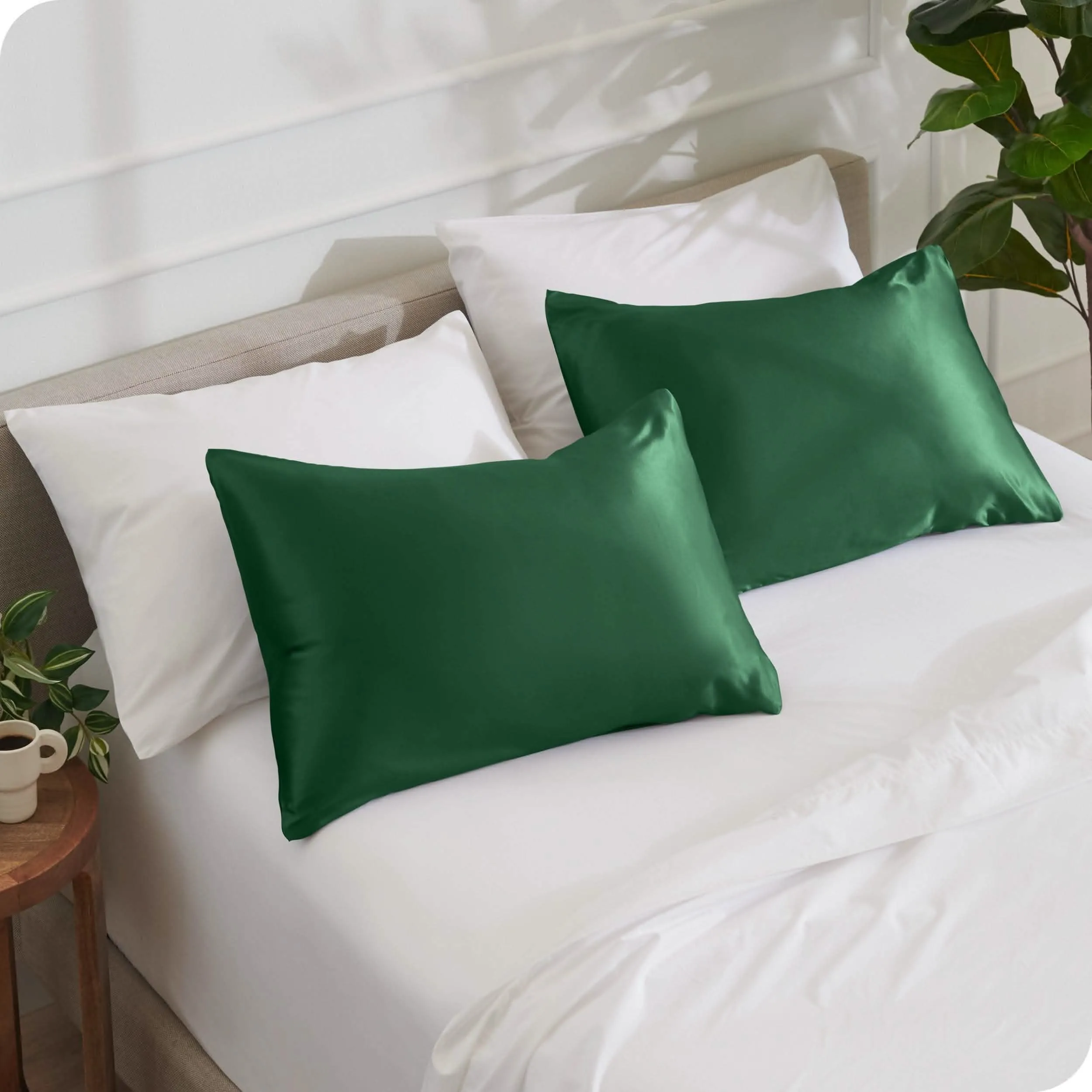 Satin Pillowcase Set Zipper Closure