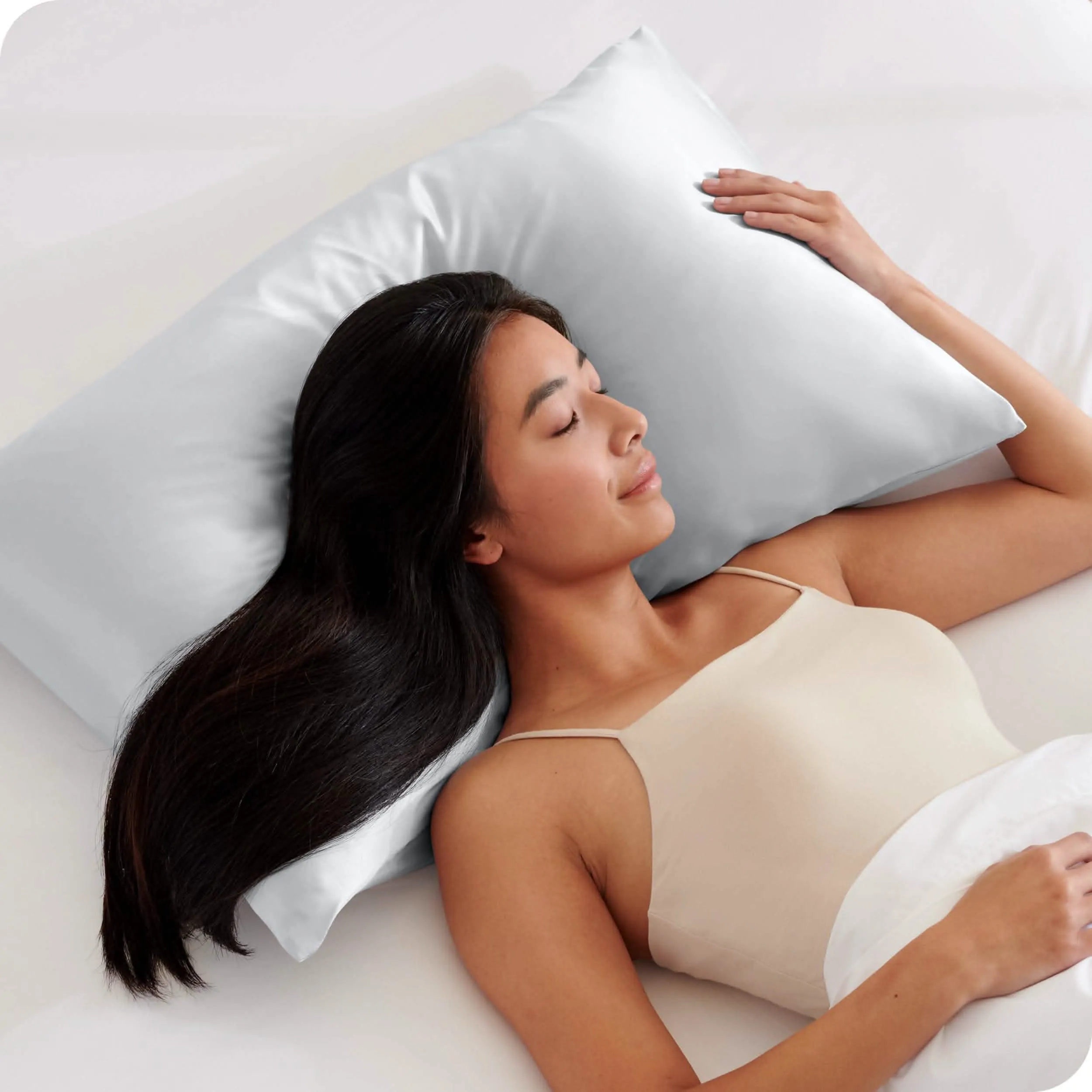 Satin Pillowcase Set Zipper Closure