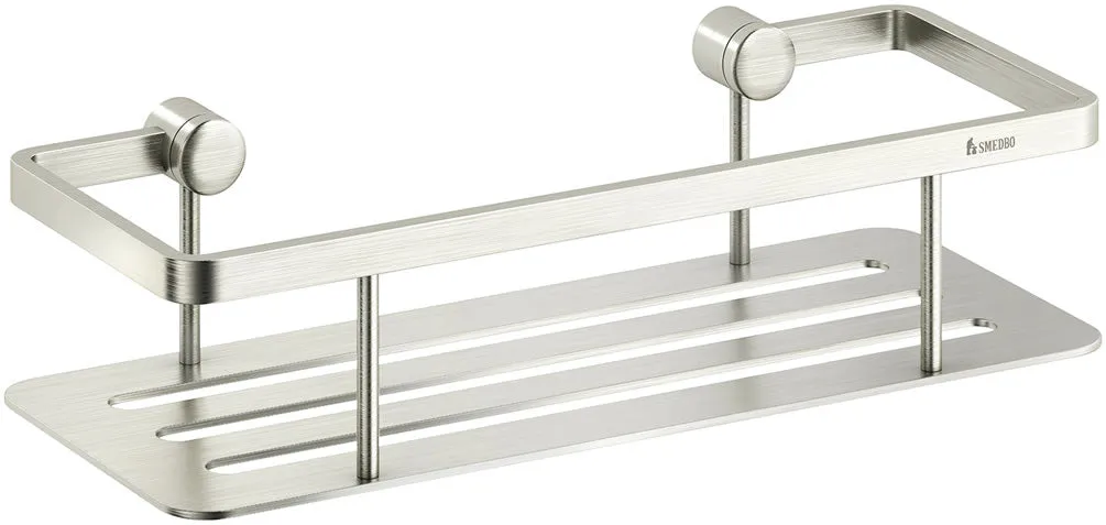SMEDBO Sideline Collection Solid Brass Shower Basket, Polished Chrome-Brushed Nickel-Polished Brass