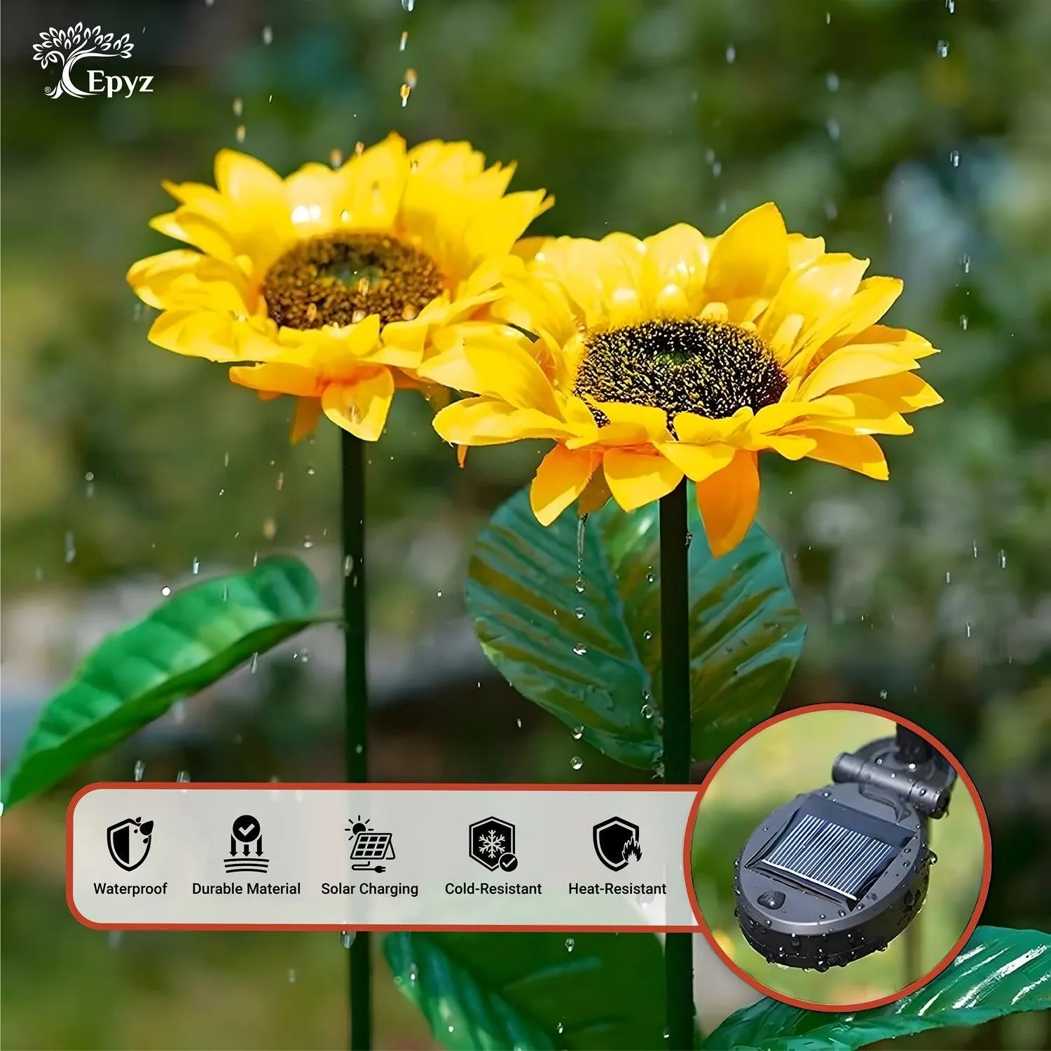 Sunflowers Solar Lights