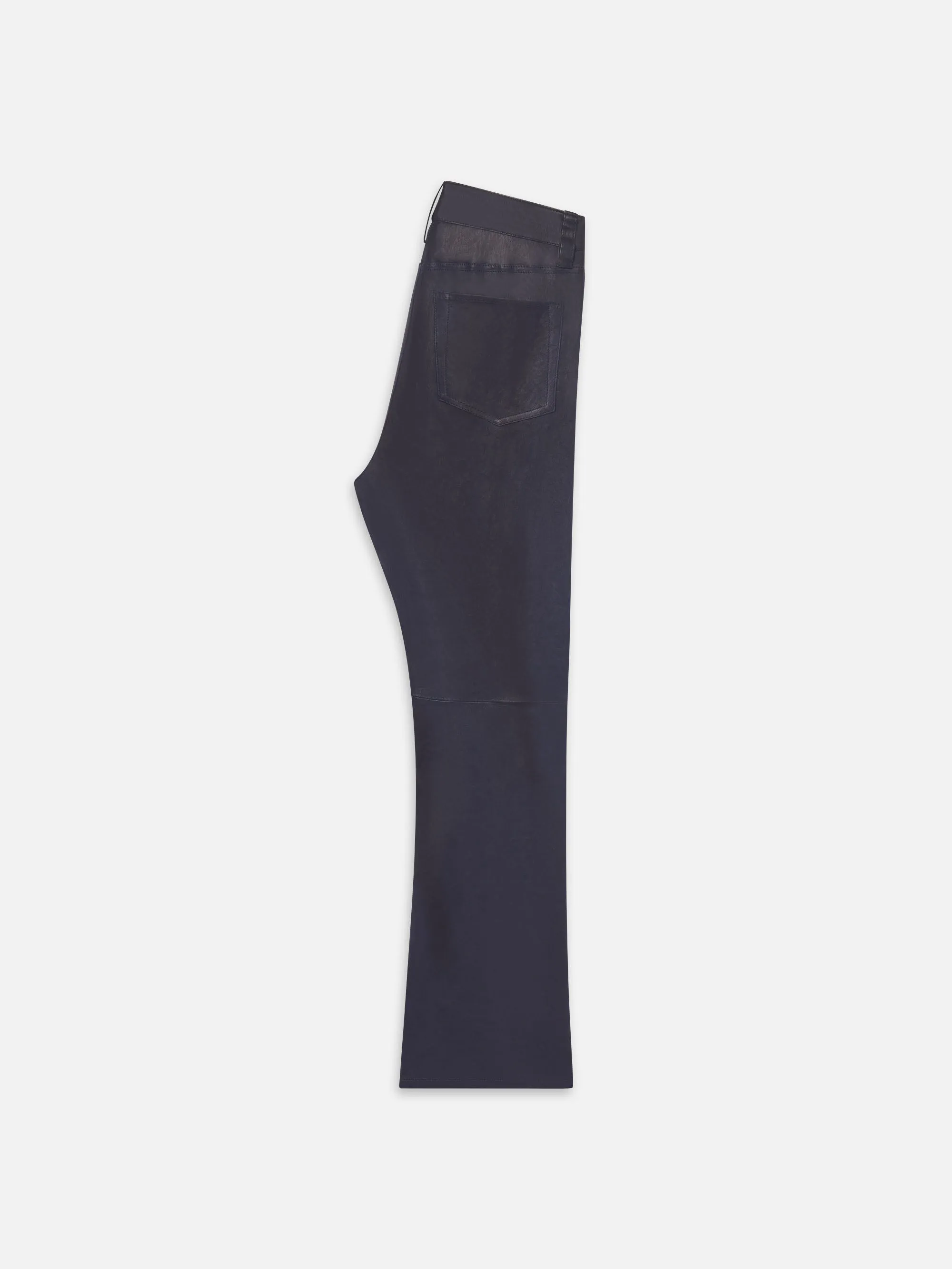 The Leather Reboot Crop -- Dark Indigo