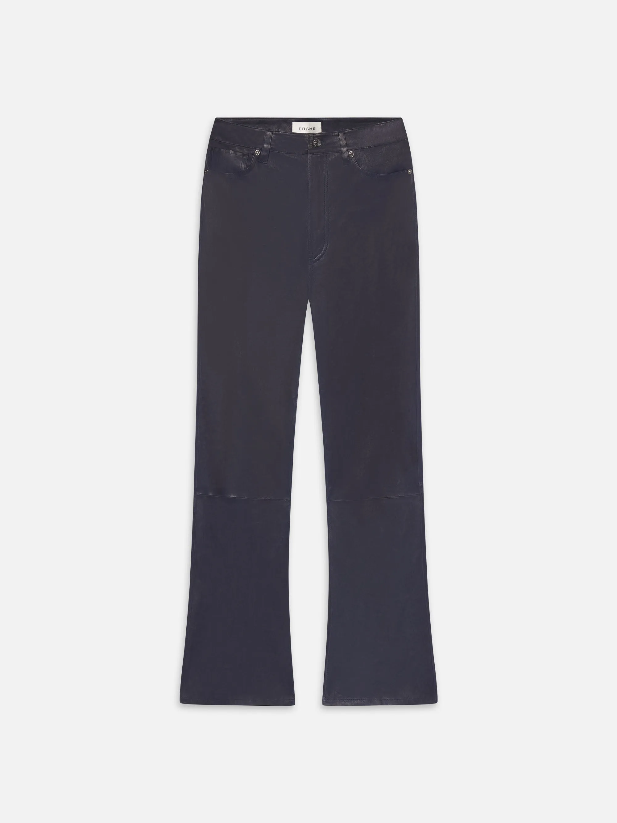 The Leather Reboot Crop -- Dark Indigo