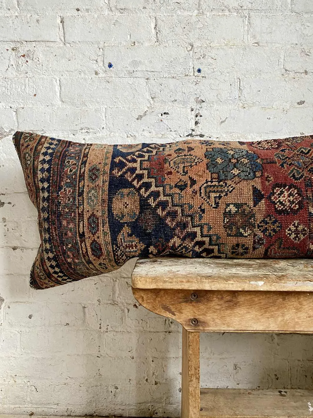 Vintage Rug Lumbar Pillow No. 43