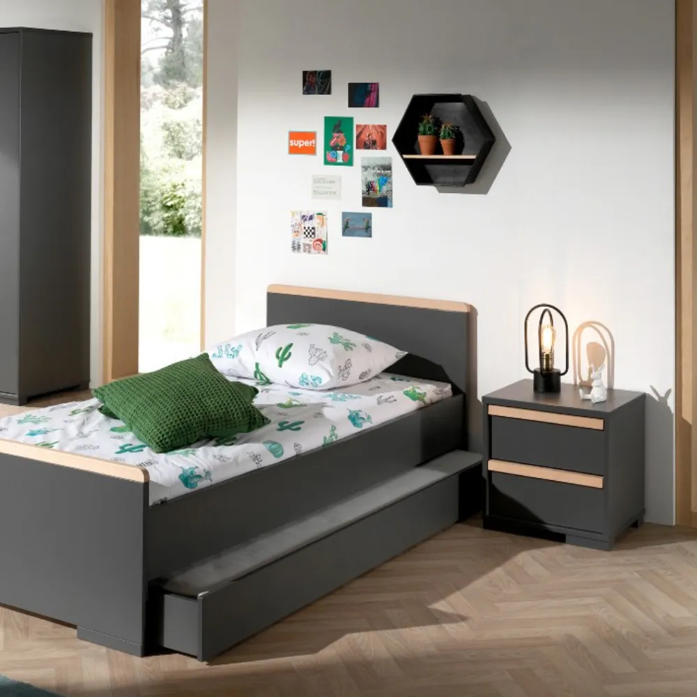 Vipack - London Nightstand - Grey