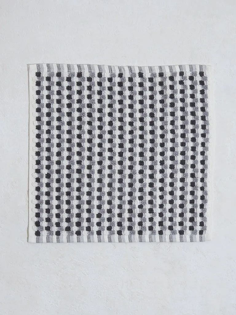 Westside Home Grey Face Towels (Set of 2)
